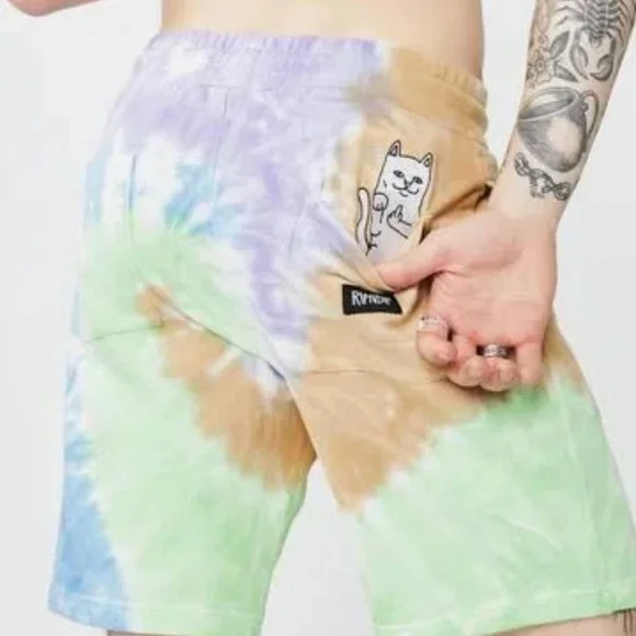 RipNDip Mens/Unisex tie dye shorts - Picture 2 of 6
